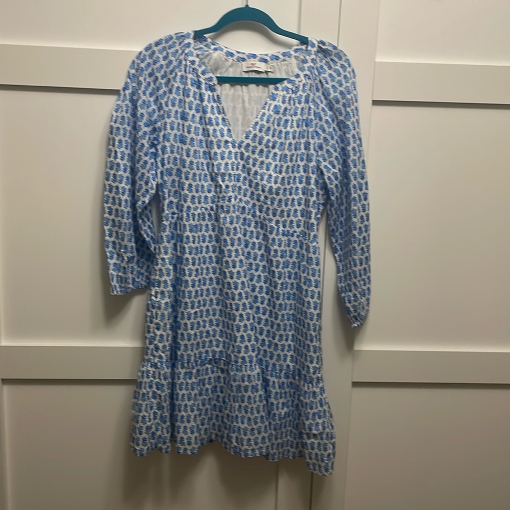 Vineyard Vines Seastitch Block Print Floral gauze dress - New without tags